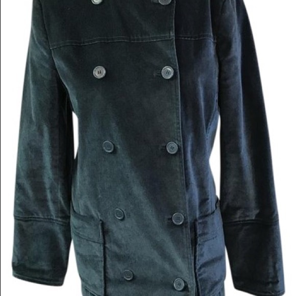 Suzanne Somers Jackets & Blazers - Suzanne Somers bluevelvet double breasted pea coat